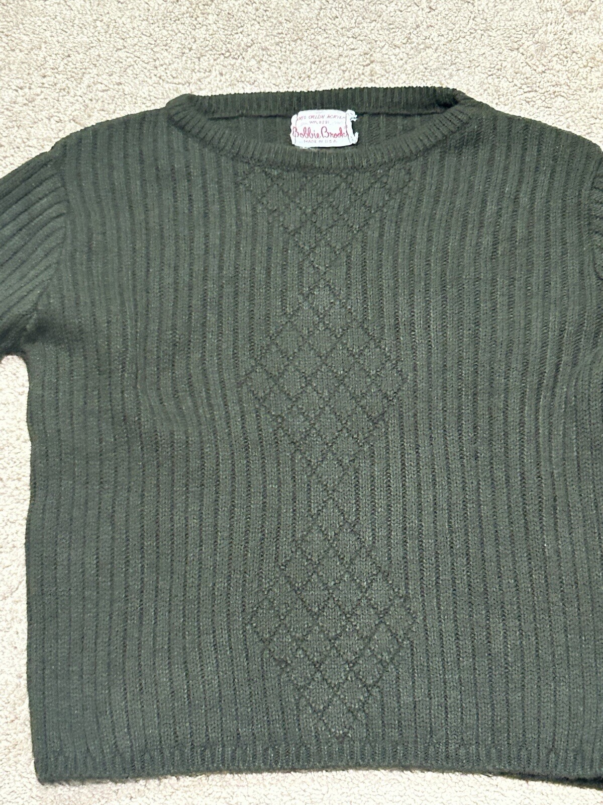 Bobbie Brooks Womens Shirt Size Medium Vintage Green Classic Stretch