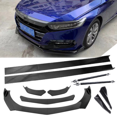 Front Bumper Lip Splitter Spoiler Rear Lip Strut Rod Body For Honda Insight