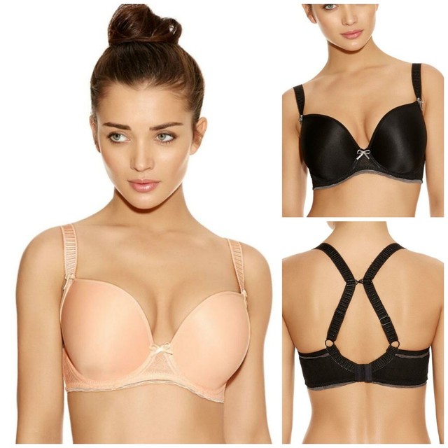 Freya Deco Darling Plunge Bra 1774 Lingerie Moulded Womens Padded Bras