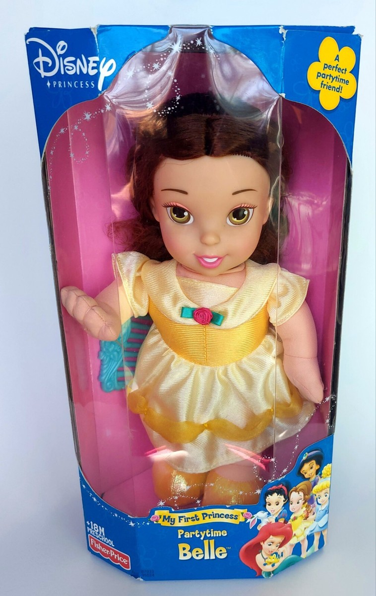 2002 Fisher-Price Party Time Beauty Beast Belle Doll My First Disney  Princess