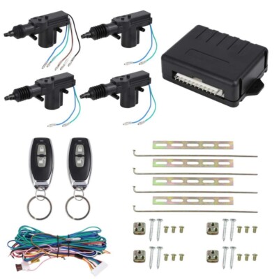 Universal 4 Door Car Remote Central Door Locks Locking Keyless Entry System Kits