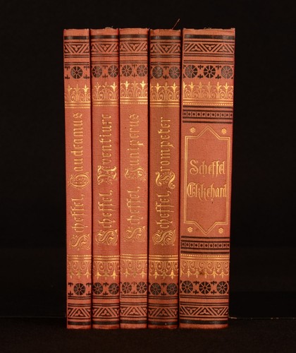 1878-82 5vol Works of Joseph Victor von Scheffel Illustrated German - Picture 2 of 12