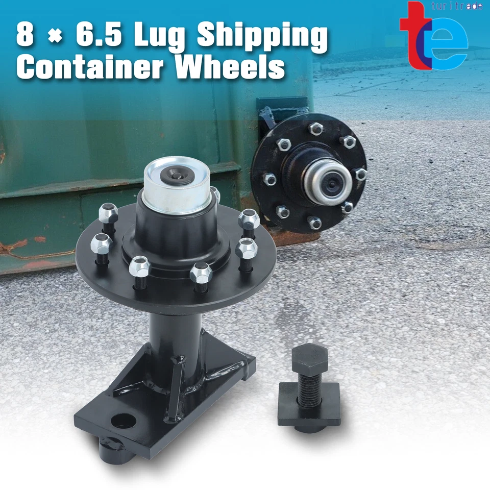 Shipping Container Wheels and Bolt-On Spindle Kit w/o Handle 8 × 6.5 Lug - Image 3 of 4