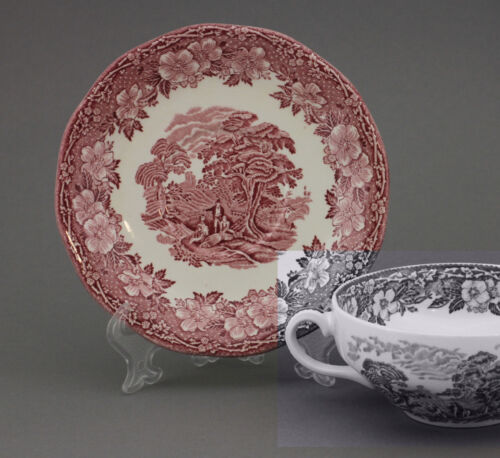 Enoch Wedgwood "Woodland" Teile zur Wahl teller tasse rot england keramik platte - Bild 32 von 48