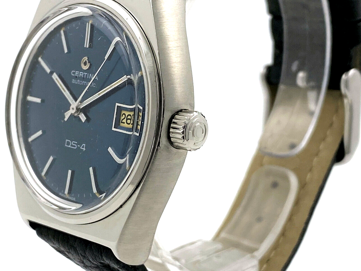 CERTINA DS-4 Vintage Automatic Watch Blue Dial Reference