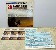 Martin Denny 20 Golden Hawaiian Hits Jukebox 7" Compact 33 COVER ONLY Liberty