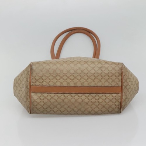 CELINE Macadam Canvas Shoulder Bag Beige Gold Auth bs24603 - Picture 9 of 21