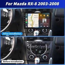Carplay Android 13 Car Stereo Radio 8+256G For Mazda RX-8 2003-2008 GPS WIFI BT