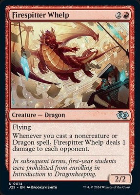 Firespitter Whelp 0014 Non Foil Uncommon Foundations Jumpstart MTG Near Mint
