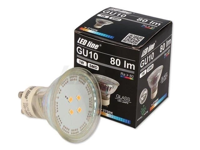 LED line LED-Leuchtmittel GU10, 230 V, 1 W, 60 lm, warmweiß 2700 K - Bild 2 von 3