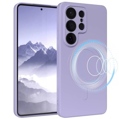 Silikonhülle magnetisch für Samsung Galaxy S26 Ultra stoßfest und Schutz in Blau