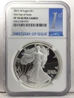 2022 W American Silver Proof Eagle NGC PF 70 Ultra Cameo 6562108-079 First Day