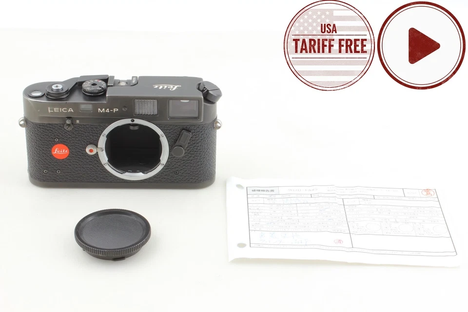 Cámara fotográfica telémetro negra Leica Leitz M4-P CLA'd 2025 [casi como nueva] de JAPÓN Foto 2 de 4