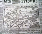 New ListingBATTLE OF NEW BERN Ambrose Burnside North Carolina Civil War MAP 1862 Newspaper