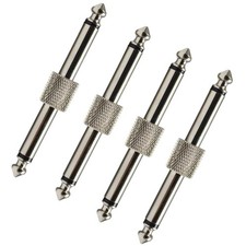 4 /4 Inch 6.35mm Straight Pedal Coupler Connector for Guitar Pedal Board