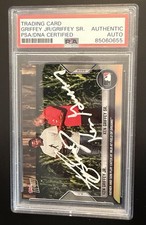 Ken Griffey Jr./Ken Griffey Sr. Signed 2022 Topps Now PSA Authentic Auto #690