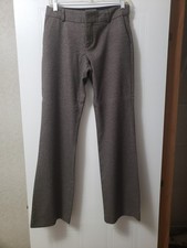 Banana Republic Martin Fit Dress Lined Pants Check Taupe Womens Size 2
