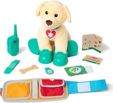 Melissa  Doug Let's Explore Ranger Dog Plush with Search and Rescue Gear