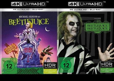 Beetlejuice + Beetlejuice 2024 - 4K Ultra HD # UHD+BLU-RAY-SET-NEU