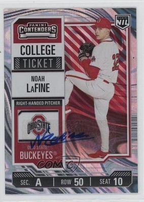 2025 NIL The Ohio State University College Contenders Swirl Noah LaFine Auto 3hd