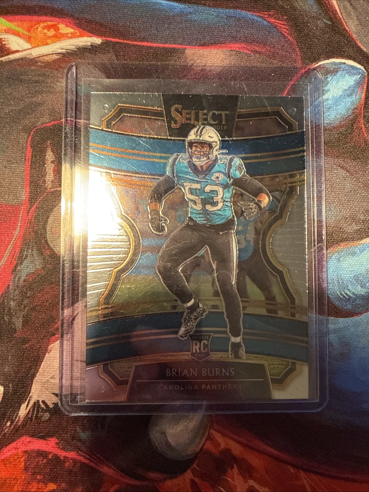 2019 Panini Select - #35 Brian Burns (RC) Concourse Carolina Panthers