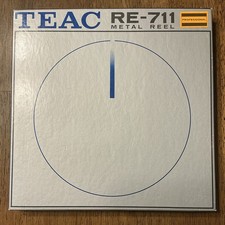 Vintage TEAC RE-711 7" Professional Aluminum Metal Take-Up Reel w/ Original Box