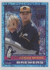 2025 Topps Heritage Chrome Light Blue Sparkle Refractor Tobias Myers #137 0x1j