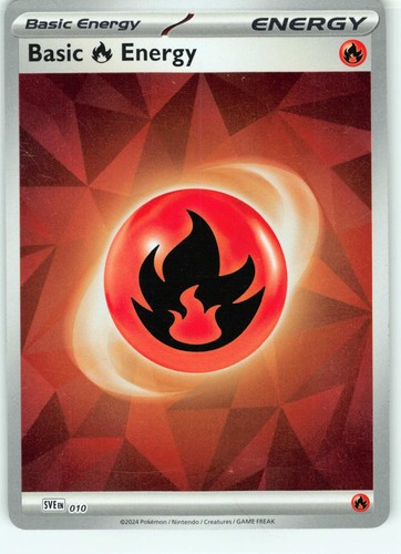 Basic Fire Energy 010 Scarlet & Violet Energies Pokemon Holo Lightly Played