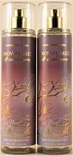 QTY 2 - Bath  Body Works SNOWFLAKES  CASHMERE Fine Body Mist Spray 8 Oz