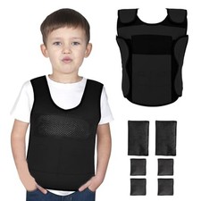 Weighted Vest for Kids Small, Ages 4 to 7 Compression Vest for Kids Includi...