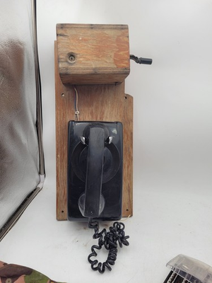 #ad Vintage Northern Electric Wall Crank Telephone w External Ringer Box WORKING $129.99