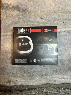 Weber 7204 iGrill 3 Bluetooth Connected Grill Thermometer NEW Open box 