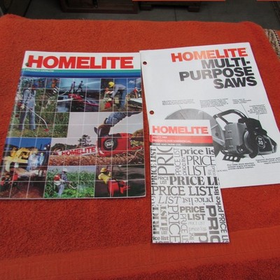 Homelite Product Catalog & Supplements  1982