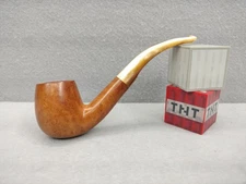 Savinelli Oscar Lucite (602) bent billiard Estate Briar Tobacco Pipe