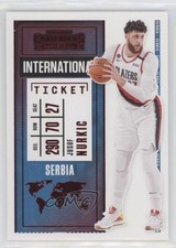 2020-21 Panini Contenders International Ticket Red Jusuf Nurkic #7 0i21