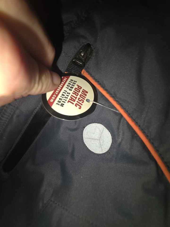 Abrigo de invierno Zero Exposure para niños 10/12 con capucha gris y naranja nuevo con etiquetas Foto 4 de 4