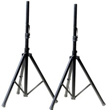2 MR DJ SS250 Universal Folding Tripod PRO PA DJ Home On Stage Speaker Stand