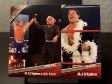 AJ Styles 2010 TNA TriStar Cards w/ Ric Flair #74 #30 WWE 