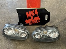Genuine Vw Golf Mk4 Gti 25th Anniversary Black Headlights Tdi V5 V6 R32 Rare Oem