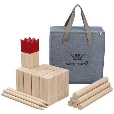 XL Kubb Wikingerspiel Wurfspiel roter König Rasenschach Outdoor Spiel Schach
