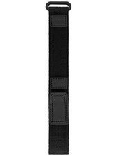 16-20mm Unisex Black Nylon Watch Strap, Fast Wrap Replacement
