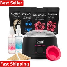 Sensitive Skin Waxing Kit with Digital Warmer - Dermatologist Approved