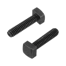 25Pcs Square Head Bolts, 1/4-20x1" Black Oxide Square Machine Screws