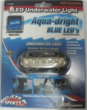 Boater Sports 51089 High Intensity LED BLUE Underwater Light 3.5x1.5 Boat Marine