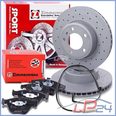 ZIMMERMANN DISQUES DE FREIN SPORT + PLAQUETTES + CONTACT AVANT POUR BMW SÉRIE 5 - Photo 1/4