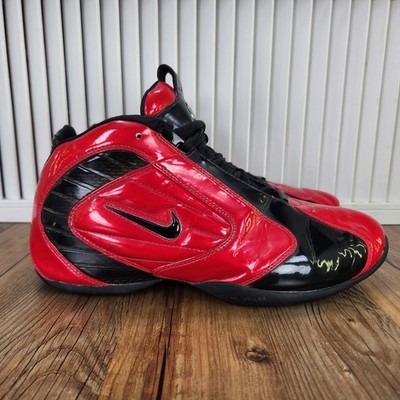 Nike Air Zoom Flightposite Mens 9 Red Black Basketball Sneakers Shoes 307511-601
