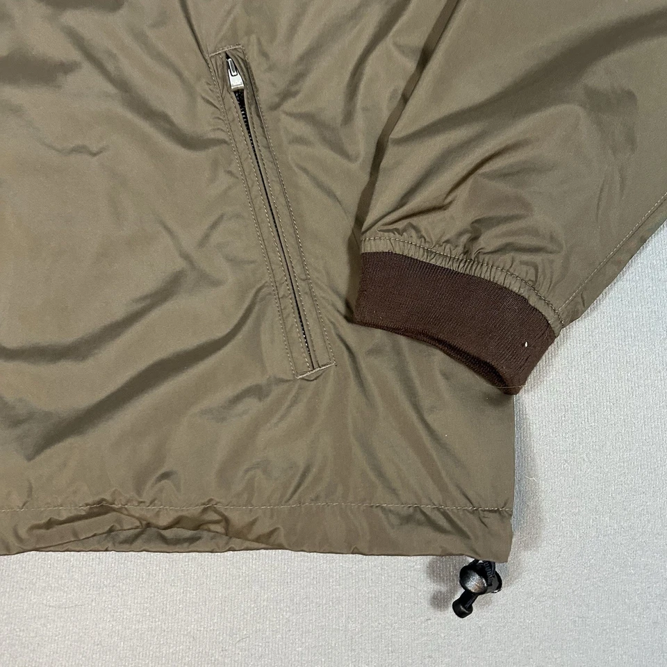 Peter Millar Jacket Mens Large Brown Full Zip Bomber Golf Windbreaker - Image 2 of 4