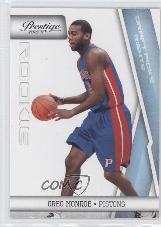 2010 Prestige Draft Picks Rights Light Blue /999 Greg Monroe #217 Rookie RC 0c4