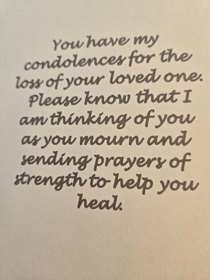 Sympathy greeting card - Image 2 of 2