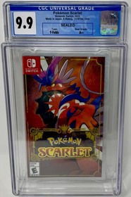 CGC Graded Pokemon Scarlet NEW Nintendo Switch (1019822006, 9.9 A++)